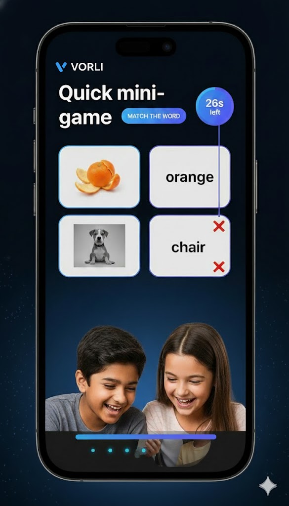 Vorli micro-lessons screen